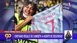 El noble gesto de Cristiano Ronaldo con una guardia de seguridad