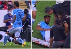 Preocupante lesión: jugador de Querétaro se dobló el tobillo enfrentando al Atlas [VIDEO]