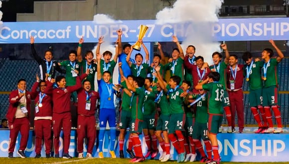 La selección de Mexico se coronó campeona del Campeonato Sub-17 de Concacaf (Foto: FMF).