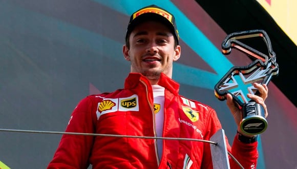 Charles Leclerc se subió a un podio en este 2021 tras alcanzar el segundo lugar en el Gran Premio de Gran Bretaña. (Foto: EFE)