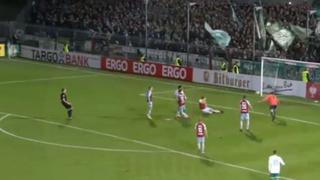 ¡Ahí! ¡En el área! Así fue el gol de Claudio Pizarro en la Copa Alemana [VIDEO]