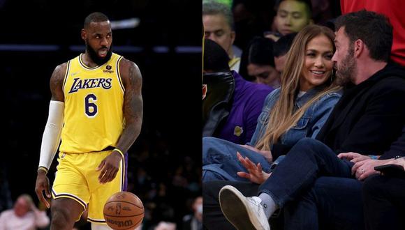 Jennifer Lopez y Ben Affleck se sentaron en primera fila del Staples Center para disfrutar de la NBA y de LeBron James. (Foto: Getty Images / Composición)