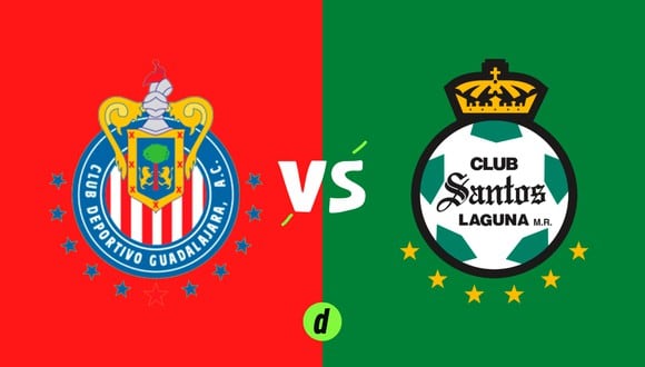 Chivas vs. Santos Laguna se enfrentan este lunes por la Copa Sky 2022 (Foto: Depor).