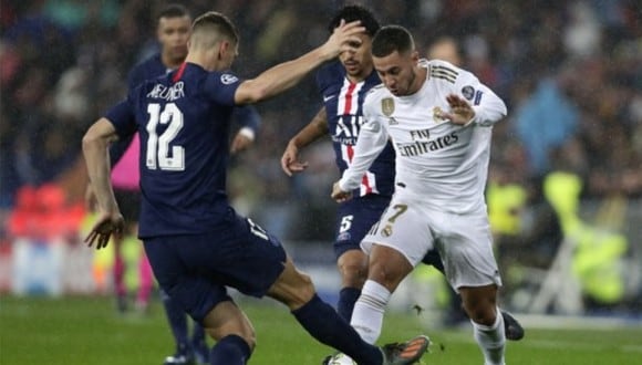 Eden Hazard cayó lesionado ante el PSG en duelo por Champions en 2019. (Foto: Agencias)