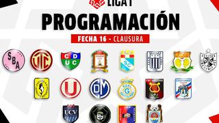 ¡Penúltima fecha! Así se jugará la jornada 16 del Torneo Clausura | Liga 1