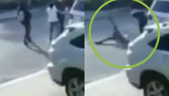 Un video viral muestra el fallido robo a mano armada que perpetraron dos adolescentes y que acabó con uno de ellos "chillando como cerdo". | Crédito: @LoniLove / Twitter