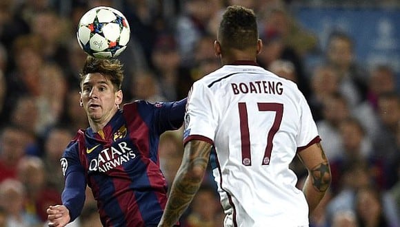 Messi le 'rompió' la cintura a Boateng en semifinales de la Champions League 2014-15. (Foto: AFP)