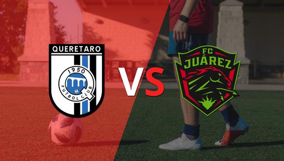 Termina el primer tiempo con una victoria para Querétaro vs FC Juárez por 2-0