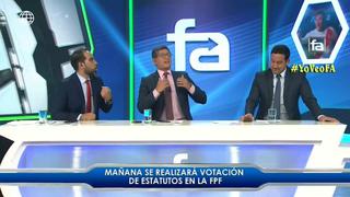Erick Osores discute con conductores de FA por defender posición