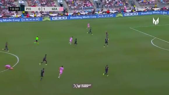 Lionel Messi fue el autor del gol del 2-0 de entre Inter Miami vs. Philadelphia. (Video: Apple TV)