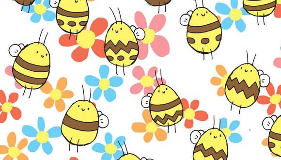 Hay una abeja con patrón único en esta imagen y debes encontrarla. (Foto: dudolf.com)