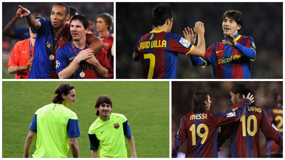 Los jugadores que acompañaron a Lionel Messi en la delantera en los últimos diez años.