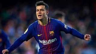 Brillante asistencia y mejor definición: el golazo de taco de Coutinho tras pase de Dembélé [VIDEO]