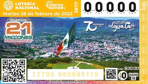 Resultados del Sorteo Mayor: números ganadores de la lotería del 28 de febrero (Foto: @lotenal).