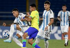 Argentina vs. Brasil (1-3): resumen, goles y video del partido por el Sudamericano Sub-20