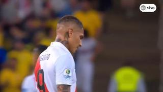 ¡Vamos que podemos! La molestia de Paolo Guerrero tras el término del primer tiempo en la final de Copa América [VIDEO]