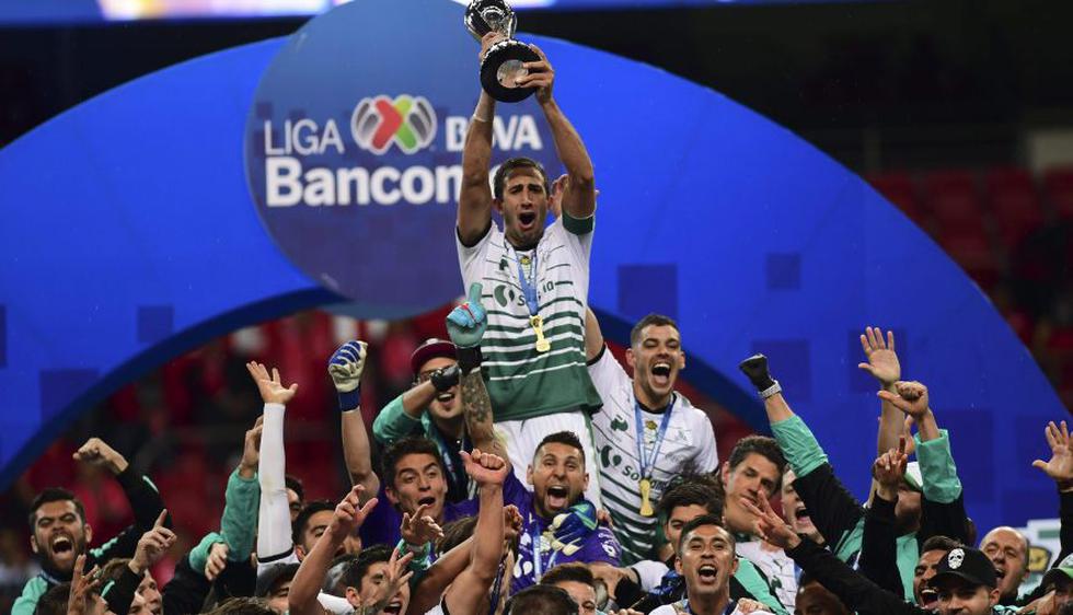 Santos Laguna igualó 1 a 1 ante Toluca y se consagró campeón del Clausura 2018 Liga MX. (AP/AFP)