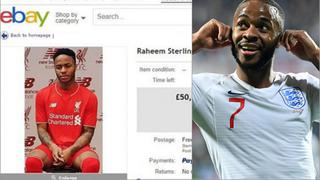 Subastado por Internet: Sterling y el día un hincha del Liverpool intentó venderlo por ‘Ebay’ [FOTO]