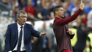 Fernando Santos defendió a Cristiano Ronaldo tras críticas por 'dirigir' a Portugal