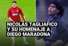 El emotivo homenaje de Nicolás Tagliafico a Diego Maradona