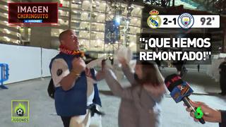 Momentazo: padre e hija se enteraron saliendo del Bernabéu de la remontada del Madrid [VIDEO]