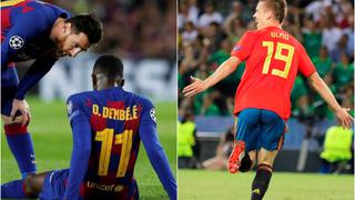 El Barça se cansó de las lesiones de Dembélé: Dani Olmo se perfila para reemplazarlo en 2020
