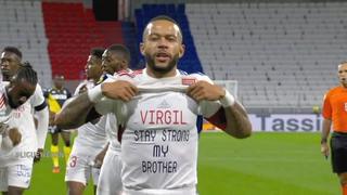 “Sigue fuerte, hermano”: la emotiva dedicatoria de Memphis Depay al lesionado Van Dijk [VIDEO]