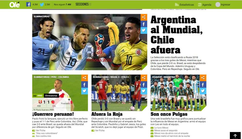 Selección Peruana: así informó la prensa internacional el pase de Perú al repechaje