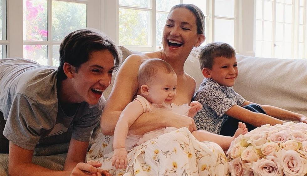 Kate Hudson comparte amorosa fotografía con su esposo e hijos (Foto: Instagram)