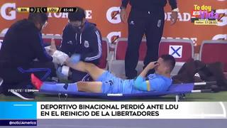 Copa Libertadores: Jean Deza abandonó el campo entre lágrimas