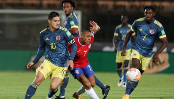 Chile y Colombia igualaron por Eliminatorias Qatar 2022