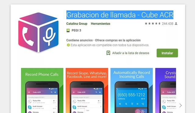 Cube ACR is one of the applications with which you can record WhatsApp or Telegram calls.  (Photo: Mag)