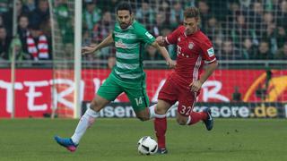 Pizarro jugó y salió lesionado: Bremen cayó 2-1 ante Bayern Munich