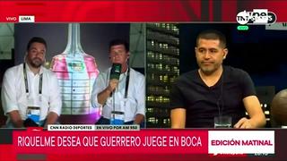 Juan Riquelme: “Hablé con Paolo Guerrero. Es un jugador que nos gusta a todos”