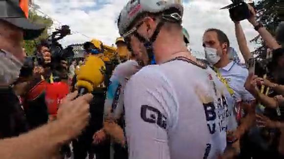 Las lágrimas de Mohoric, tras ganar la Etapa 19 del Tour de Francia | VIDEO: @letour_es