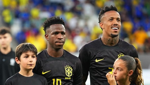 Vinicius Junior fue titular en el partido amistoso contra el racismo entre Brasil vs. Guinea. (Foto: Getty Images)