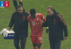 Preocupación desde Canadá: Alphonso Davies se lesionó en Bayern Múnich [VIDEO]