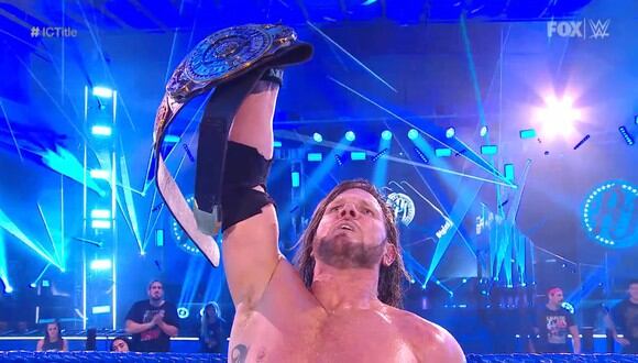 AJ Styles ganó el título Intercontinental tras impresionante duelo con Daniel Bryan. (Foto: WWE)