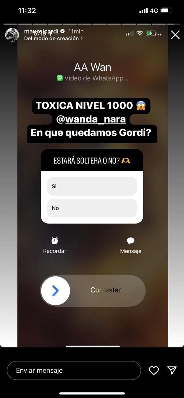 Mauro Icardi revela conversaciones con Wanda Nara.