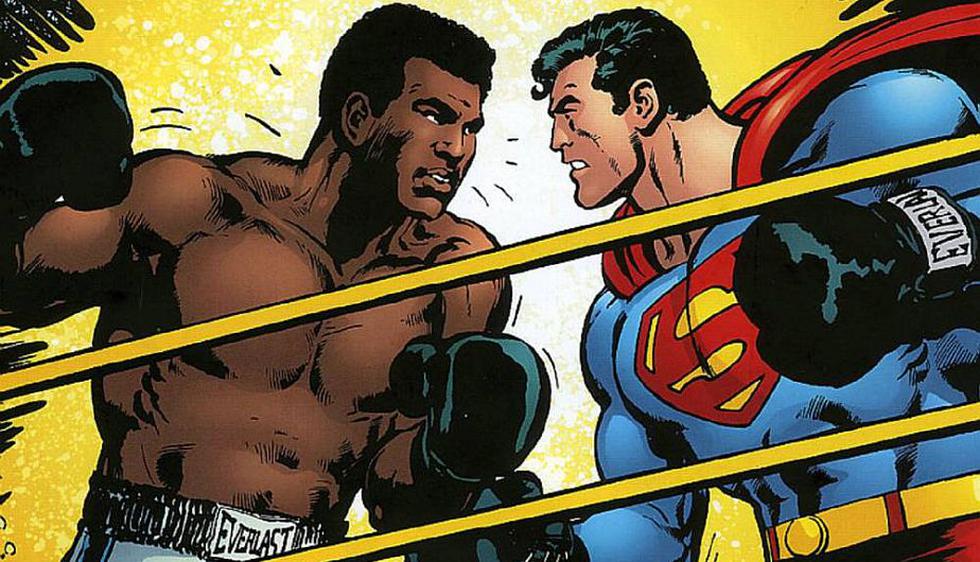 Muhammad Ali noqueó al superhéroe más famoso de la historia y se consagró campeón de la Tierra. (DC Comics)