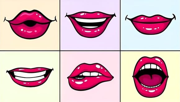 Conoce qué piensan tus amigos de ti en este test visual: ¿qué boca se parece a la tuya? (Foto: GenialGuru).