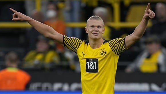 Erling Haaland tiene contrato con el Dortmund hasta el verano de 2024. (Foto: AP)