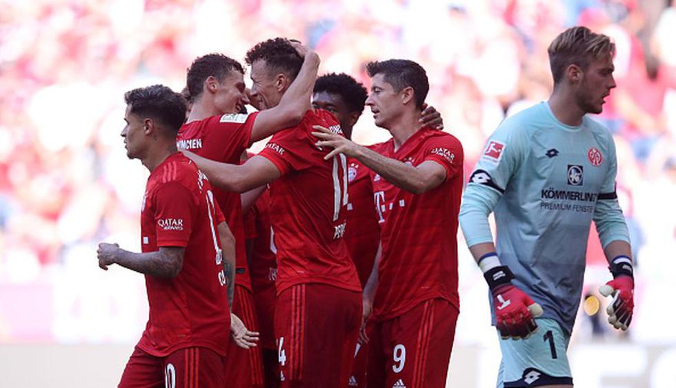 Bayern Munich remontó y goleó 6-1 al Mainz por la fecha 3 de Bundesliga. (Getty Images)