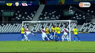 ¡Alex Valera estaba solo! El delantero de la Selección Peruana estuvo cerca de marcar en el Perú vs. Brasil [VIDEO] 