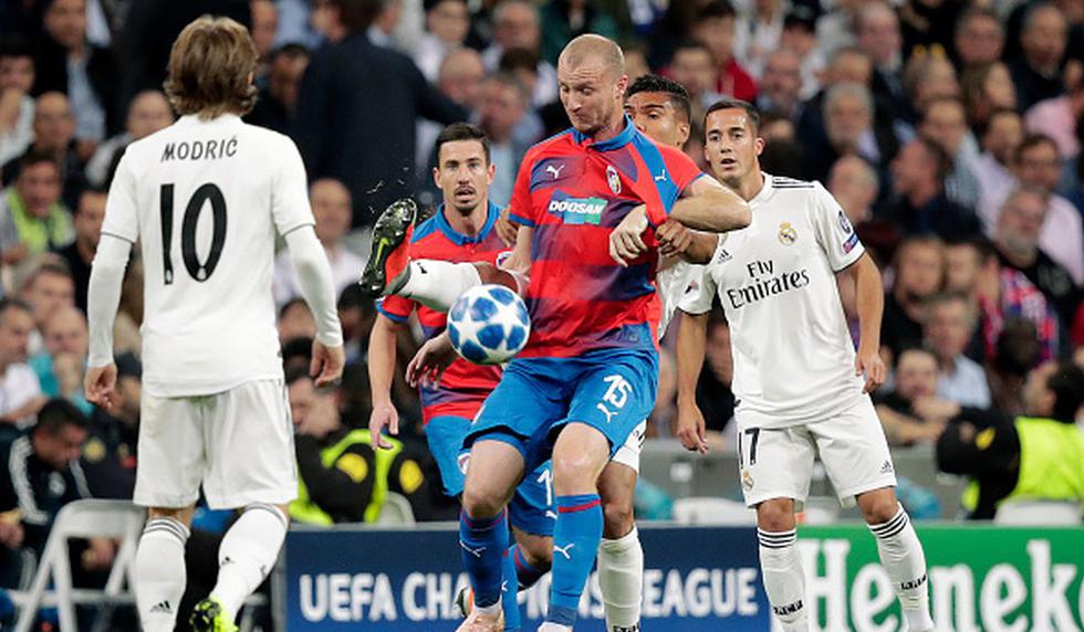 Real Madrid vs. Viktoria Plzen en el Bernabéu por la Champions League. (Foto: Getty Images)