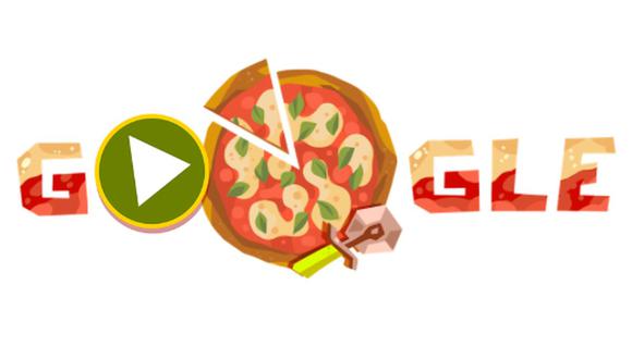Google le rinde homenaje a la pizza con un doodle en su honor este lunes 6 de diciembre (Foto: Google).