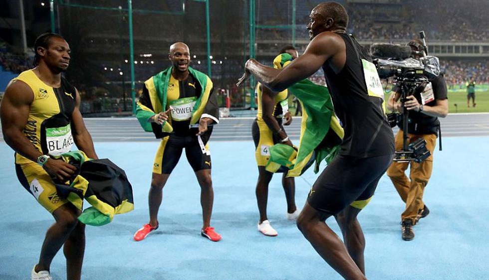 Usain Bolt festejó con baile su tercera medalla de oro en Río 2016. (Getty Images)