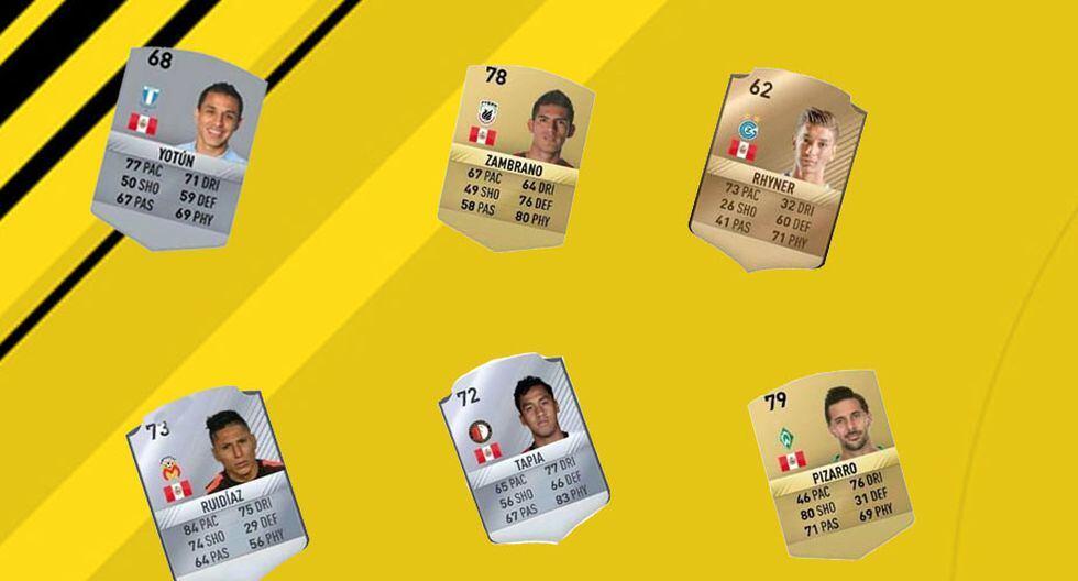 Fifa 17 Los Valores De Todos Los Peruanos Que Aparecen En El