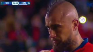 ¡No era penal! El gol de Arturo Vidal tras mano fuera del área ante Honduras [VIDEO]