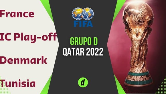 Inicio, horarios, calendario, rivales, sedes y canales de TV del Grupo D de Qatar 2022. (Depor)